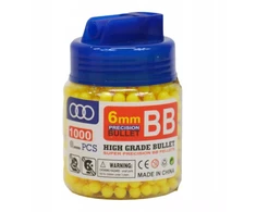 6 mm BB plastikinės kulkos - šratai 1000vnt.