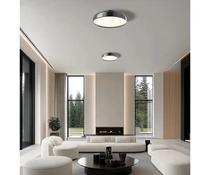 60W LED lubinis šviestuvas ALENSA, blizgios juodos sp., 3000K, 4349000