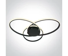 60W LED lubinis šviestuvas, juodas, 3000K, dimeriuojamas, 63154D/B/W