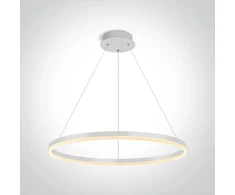 60W LED pakabinamas šviestuvas, baltas, 3000K, 63144B/W/W