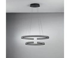 60W LED pakabinamas šviestuvas CLARKE, juodas, 4000K