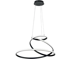 60W LED pakabinamas šviestuvas COASTER, juodas, CCT