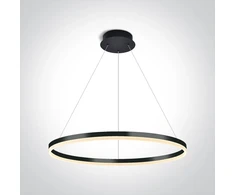60W LED pakabinamas šviestuvas, juodas, 3000K, 63144B/B/W