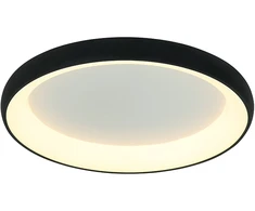 Lubinis šviestuvas 60W LED paviršinis lubų šviestuvas, juodas, 3000K, dimeriuojamas, 2056