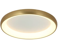 Lubinis šviestuvas 60W LED paviršinis šviestuvas, aukso sp., 3000K, dimeriuojamas, 2058