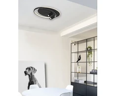 Lubinis šviestuvas 61W LED paviršinis šviestuvas SMART, juodas, 3000K, 4265500