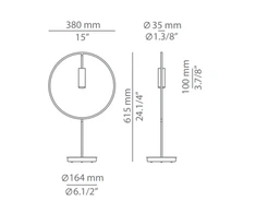 6,1W LED stalo šviestuvas REVOLTA, 3000K, juodas