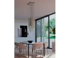 6,2W LED pakabinamas šviestuvas KANJI, juodas, 2700K, 01-4162