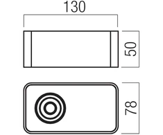 6,2W LED paviršinis šviestuvas YUKI, matinės baltos sp., 2700K, dimeriuojamas, 01-4284