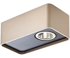 6,2W LED paviršinis šviestuvas YUKI, rusvas, 3000K, dimeriuojamas, 01-3686