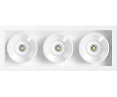 6,3W LED įleidžiamas šviestuvas Juodas FOSTER REC 3, baltas, 3000K