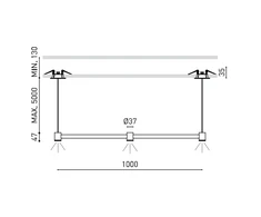 6,3W LED pakabinamas šviestuvas ART BG, aukso sp., 3000K