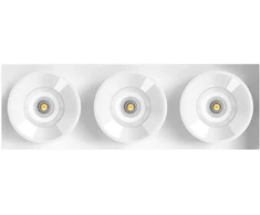 6,3W LED užglaistomas šviestuvas Juodas FOSTER TRI 3 FLOOD, baltas, 3000K