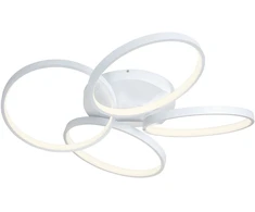 Lubinis šviestuvas 64W LED paviršinis šviestuvas ESPIRAL, baltas, 3000K, dimeriuojamas, 01-2681