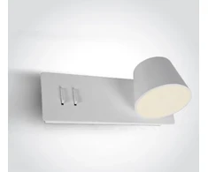 6+4W LED sieninis šviestuvas, baltas, 3000K, 65147A/W/W