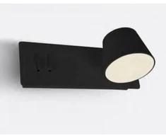 6+4W LED sieninis šviestuvas, juodas, 3000K, 65147A/B/W