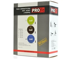 65 cm "Profit" gimnastikos kamuolys su pompa DK 2102