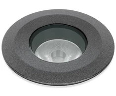 6,5W LED įleidžiamas į žemę šviestuvas CNC 50 2.0 T, antracito pilkos sp., 3000K, 50°, su filtru nuo akinimo