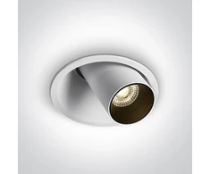 6,5W LED įleidžiamas, pakreipiamas šviestuvas, baltas, 3000/3500/4000K, dimeriuojamas, 11107C/W/V