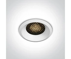 6,5W LED įleidžiamas šviestuvas, baltas, 3000/3500/4000K, su filtru nuo akinimo, dimeriuojamas, 10106DH/W/V