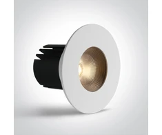 6,5W LED įleidžiamas šviestuvas, baltas, 3000/3500/4000K, dimeriuojamas, 10107HA/W/V
