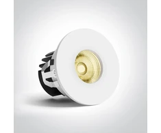 6,5W LED įleidžiamas šviestuvas, baltas, 3000K, dimeriuojamas, 10107PA/W/W