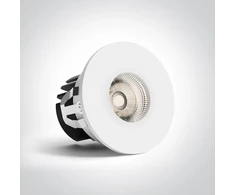 6,5W LED įleidžiamas šviestuvas, baltas, 3000/3500/4000K, dimeriuojamas, 10107PA/W/V