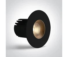 6,5W LED įleidžiamas šviestuvas, juodas, 3000/3500/4000K, dimeriuojamas, 10107HA/B/V