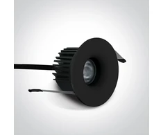 6,5W LED įleidžiamas vidaus/lauko šviestuvas, juodas, 3000K, dimeriuojamas, IP65, 10107DB/B/W
