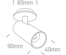 6,5W LED įleidžiamo montavimo pakreipiamas šviestuvas, baltas, 3000/3500/4000K, 11107RA/W/V
