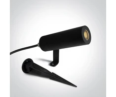 6,5W LED įsmeigiamas šviestuvas, juodas, 3000K, 36°, dimeriuojamas, IP65, 67538B/B/W