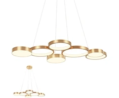 65W LED pakabinamas šviestuvas CRONOS, bronzos sp., 3000K, dimeriuojamas, 01-2546