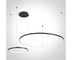 65W LED pakabinamas šviestuvas, juodas, 3000K, 40cm/100cm, dimeriuojamas, 63150A/B/W