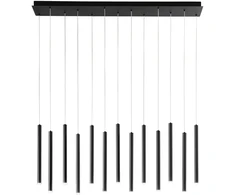 65W LED pakabinamas šviestuvas PYPE, juodas, CCT