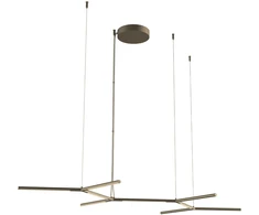 65W LED pakabinamas šviestuvas STICK, matinės žalvario sp., 3000K, dimeriuojamas, 01-2796