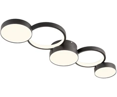 Lubinis šviestuvas 65W LED paviršinis šviestuvas CRONOS, juodas, 3000K, dimeriuojamas, 01-2541