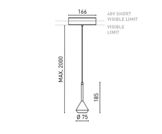 6,5W pakabinamas šviestuvas į magnetinį bėgelį SPIN, 48V, aukso sp., 3000K