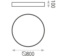 65W paviršinis/pakabinamas šviestuvas ISIA, baltas, 2700K, P345389PB