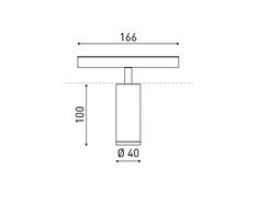 6,5W šviestuvas į magnetines sistemas TOP, baltas, 3000K