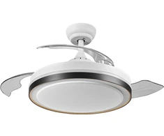 Lubinis šviestuvas 66W LED paviršinis šviestuvas - ventiliatorius, baltas, 3000/4000/6500K