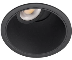 6,7W LED įleidžiamas šviestuvas BUDDY TILT MEDIUM, juodas, 2700-5000K, IP54, 43°, DALI