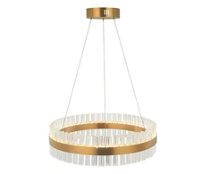 68W LED pakabinamas šviestuvas, aukso sp., 3000K, dimeriuojamas, 22040
