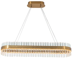 68W LED pakabinamas šviestuvas, aukso sp., 3000K, dimeriuojamas, 22041