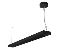 69/63/60/54W LED linijinis šviestuvas LINEAR INDIVILED DIRECT/INDIRECT 1500, juodas, 3000K, su judesio/šviesos davikliu, DALI2