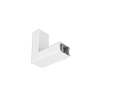 6,90W LED linijinio šviestuvo OFFICE LINEAR L formos sujungimas, baltas, 3000/4000K, mikroprizmatinis dangtelis