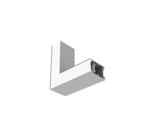 6,90W LED linijinio šviestuvo OFFICE LINEAR L formos sujungimas, pilkas, 3000/4000K, opalinis dangtelis