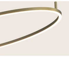 69W LED lubinis šviestuvas, šlifuotos aukso sp., 3000K, dimeriuojamas, 25411