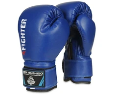 BUSHIDO 6oz Vaikiškos bokso pirštinės - 4Fighter Mėlynos