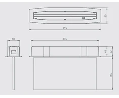 6W avarinis/evakuacinis šviestuvas SUPREMA D-std M 3H AT IP54 PT-S, baltas