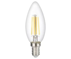 6W filamentinė LED lemputė E14, 4500K, stiklinė